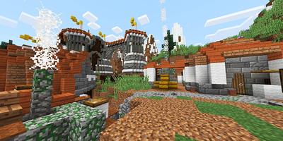 Poster Ancient Village MCPE Map