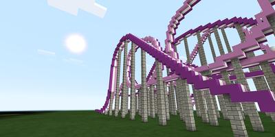Blitzer Rollercoaster MCPE map Affiche