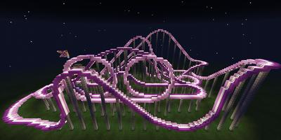 Blitzer Rollercoaster MCPE map capture d'écran 2