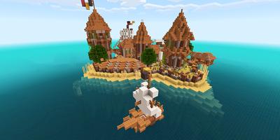 Island Village map for MCPE 스크린샷 3