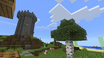 Cube Survival Minecraft map ポスター