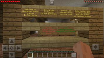 Horse racing MCPE map Affiche