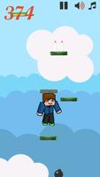 Poster Jump Steeve minecraft style