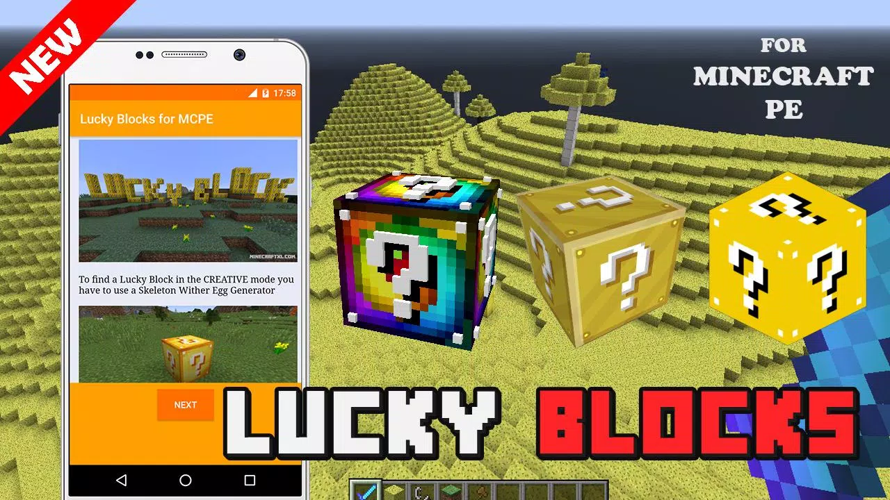 Lucky Block Mod Minecraft PE APK for Android Download