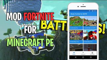 Mods Fortnite Battle Bus for Minecraft PE poster