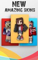 Cute Girl Skins for Minecraft Affiche