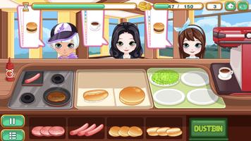 Poster Burger Shop - Fast Food Hotdog Maker