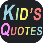 Cute & funny quotes of kids icon