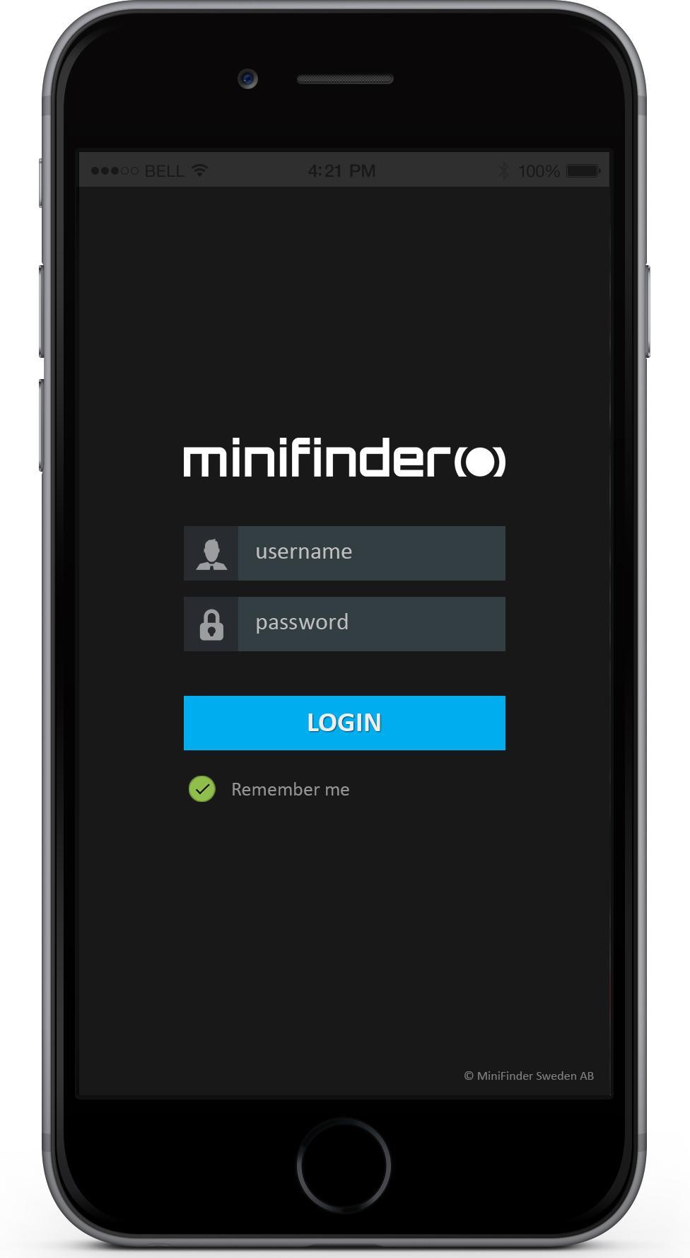 Tracking андроид. MINIFINDER.