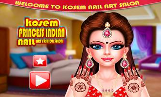 Kosem Princess: Nail art indien Salon Mode Affiche