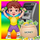 ATM Cash Crazy Supermarket Shopping-icoon