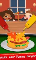 Kids Street Food Burger Cooking Game capture d'écran 3