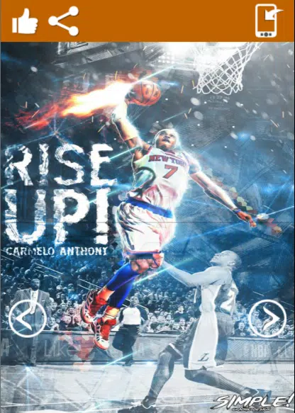 Carmelo Anthony Carmelo anthony, Nba art, Basketball wallpaper
