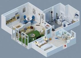 3D Minimalist Home Design स्क्रीनशॉट 1