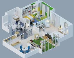 3D Minimalist Home Design स्क्रीनशॉट 2