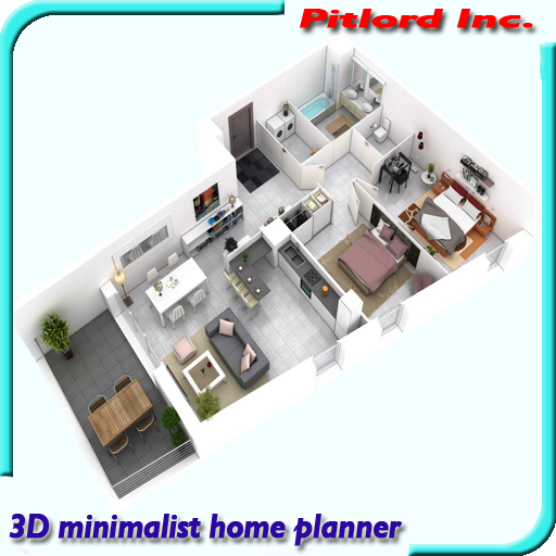 3D Plan vivienda minimalista