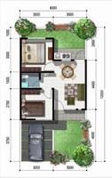 plans de maisons minimalistes Affiche