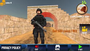 Swat Shooter Counter Terrorist Attack 3D Affiche