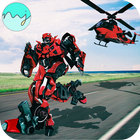 Helicóptero Robô Transform 2018 - Robô War Game ícone