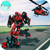 Hubschrauber Roboter Transform 2018 Robot War Game Zeichen