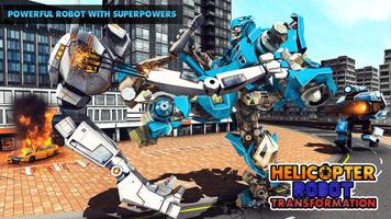 Helicopter Robot Transform 2018 – Robot War Game screenshot 1