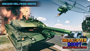 Helicopter Robot Transform 2018 – Robot War Game اسکرین شاٹ 2