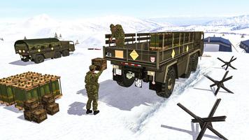 Offroad Camion Pilote - Armée Cargo Transporter capture d'écran 1