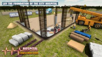 Hospital Building Construction Games City Builder پوسٹر