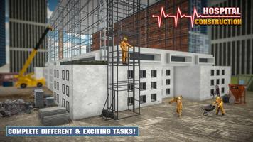 Hospital Building Construction Games City Builder स्क्रीनशॉट 1