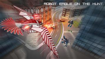 Flying Robot Eagle - Muscle Ca پوسٹر