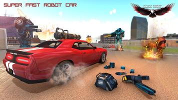 Flying Robot Eagle - Muscle Ca اسکرین شاٹ 1