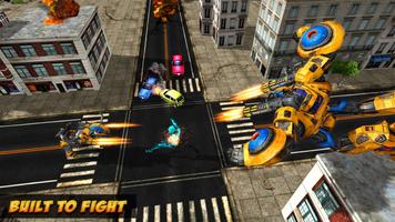 Real Robot Toro Fighter - Transforming Robot Game captura de pantalla 1