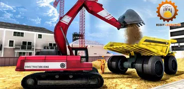 重 挖掘機 建設 區 網站 開挖 類比 - 路 建設 遊戲