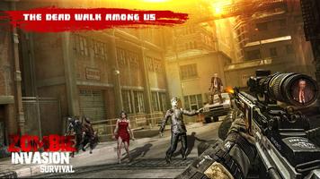 US Police Zombie Shooter Front الملصق