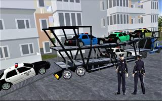 Police Car Parking Transporter capture d'écran 3