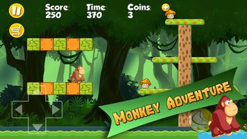 Monkey Adventure Run Affiche