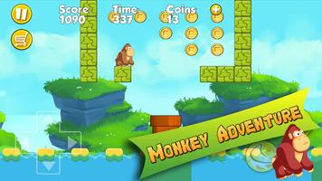 Monkey Adventure Run Ekran Görüntüsü 1