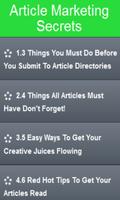 Article Marketing Secrets screenshot 1