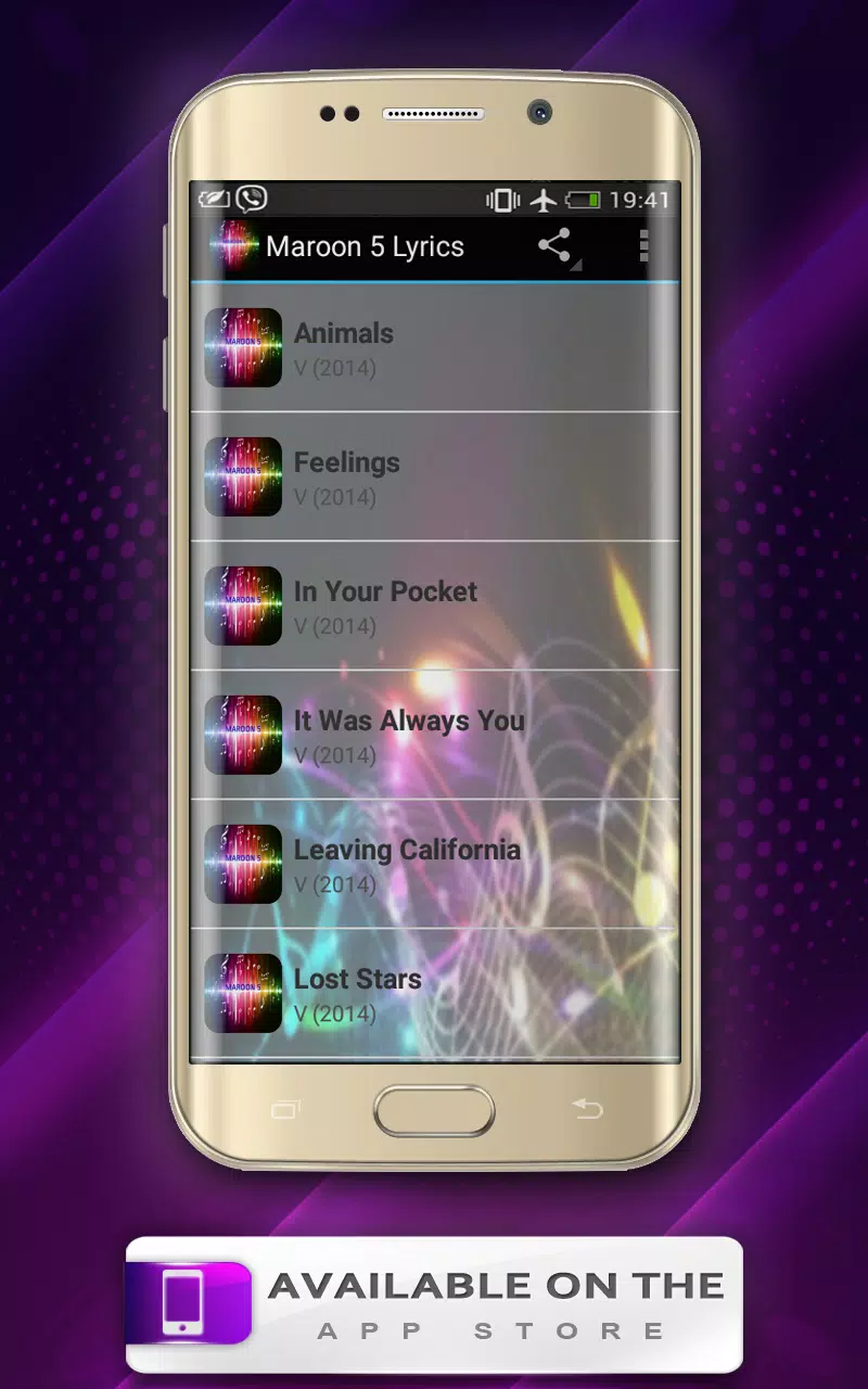 Скачать Maroon 5 Lyrics APK Для Android