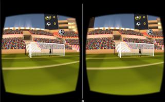 VR Soccer Header for Cardboard Affiche