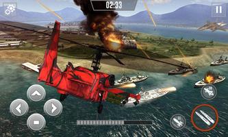 Gunship Battle Hawk Helicopter Ally 3D syot layar 1