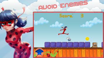 برنامه‌نما Hero LadyBug Jumper عکس از صفحه