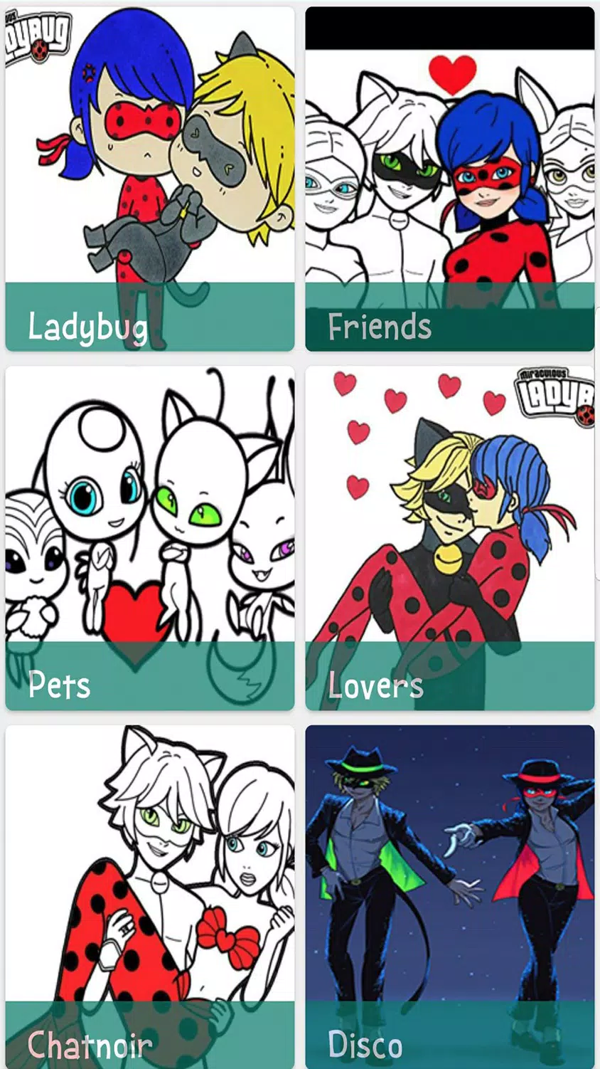 Coloring Book Miraculous Ladybug And Cat Noir Apk For Android Download