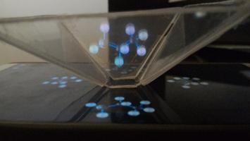 Poster Molecule Prism Hologram