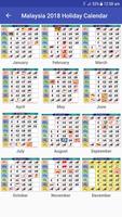 Malaysia 2018 Holiday Calendar ภาพหน้าจอ 1