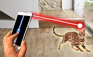 Laser pour manivelle à chat Affiche