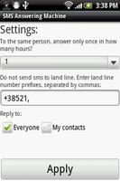 SMS (Text) Answering Machine screenshot 1