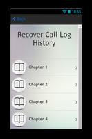 Recover Call Log History Guide स्क्रीनशॉट 1