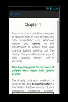 Recover Delete Web History Tip capture d'écran 2