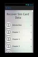 برنامه‌نما Recover SIM Card Data Guide عکس از صفحه